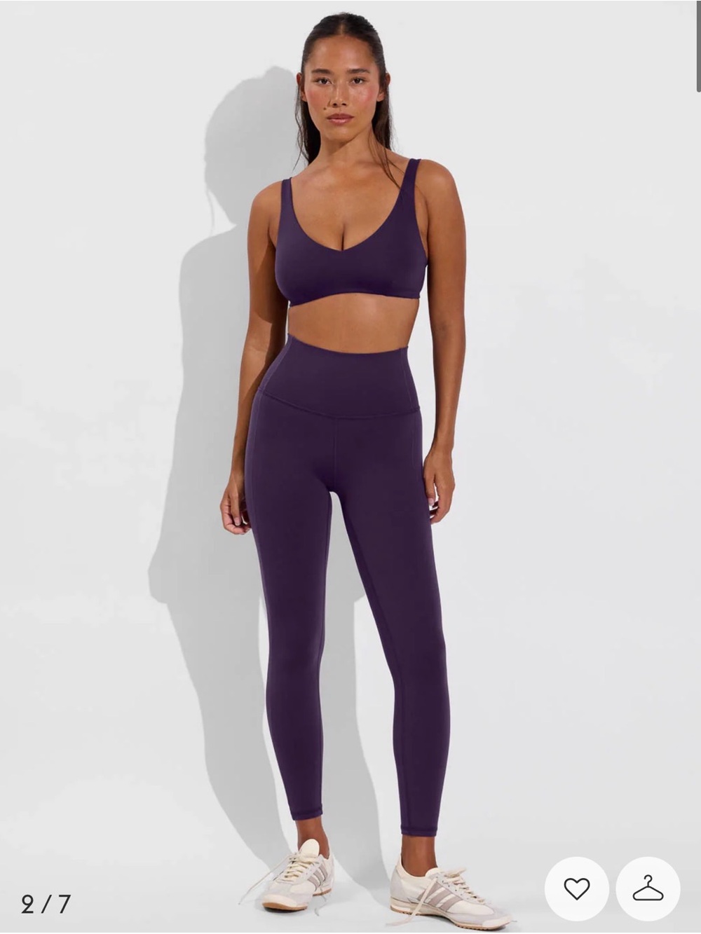 Left On Friday | Super Moves Tight Super High Rise 7/8 Leggings Purple - Size S